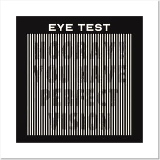 Funny Eye Test Design with Hidden Text Posters and Art